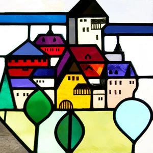 Custom size Window Film Stained Glass Films Frosted Privacy Static Cling Door Stickers Kitchen Bathroom Skylight Decor