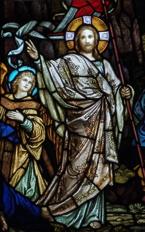 Frosted Stained Glass Window Film, Customized Jesus Virgin Mary Church Picture,Static Cling Door Stickers for Home Office