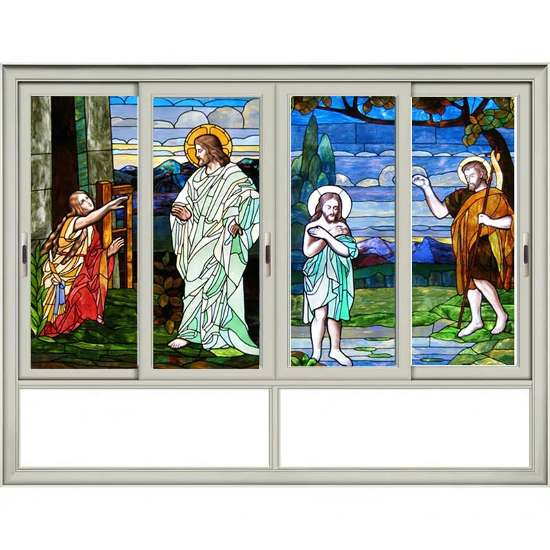 Jesus/Christ God/Virgin Mary Custom Size Window Film Glass Films Self-Adhesive Frosted Stained Stickers