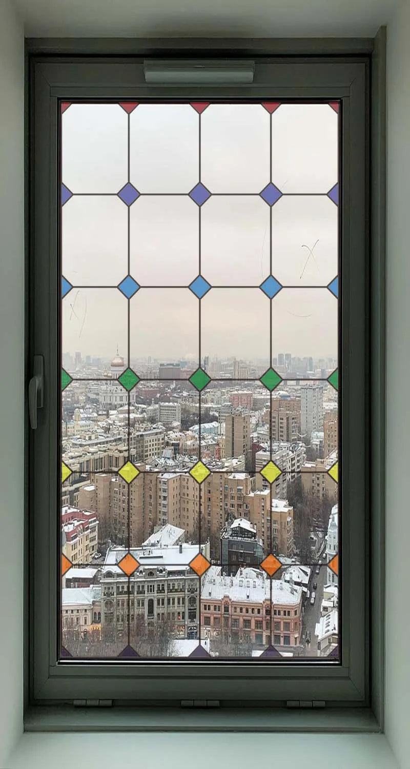 2 Double Sided Glass Door Window Sticker,Decals Glass Window Film,Alert Birds,Dogs,Kids,Guests.Warn Protect Safety Static Cling