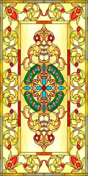 Customized Size Stained Glass Film Window Films Static Cling Frosted Church Sticker Bathroom Kitchen Cupboard Door Home Decor