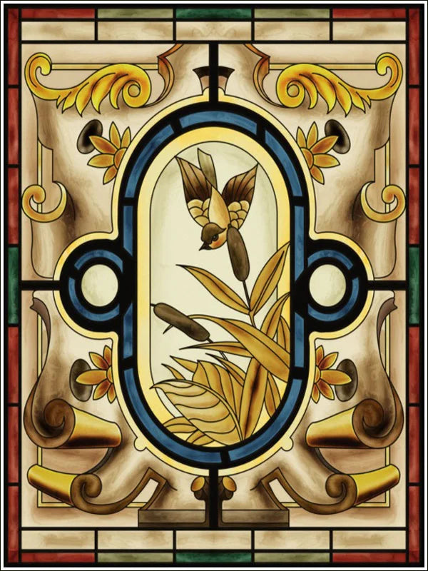 Window Film Frosted Stained Glass Films,Customized Static Cling Sticker,Privacy Protection Reusable Home-Decor Suncatcher