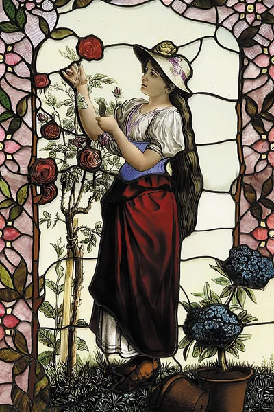 Custom Size Stained Glass Window Film, Church Sticker, Girl Painting, Kitchen, Bathroom, Bedroom, Sliding Door, Home Decor