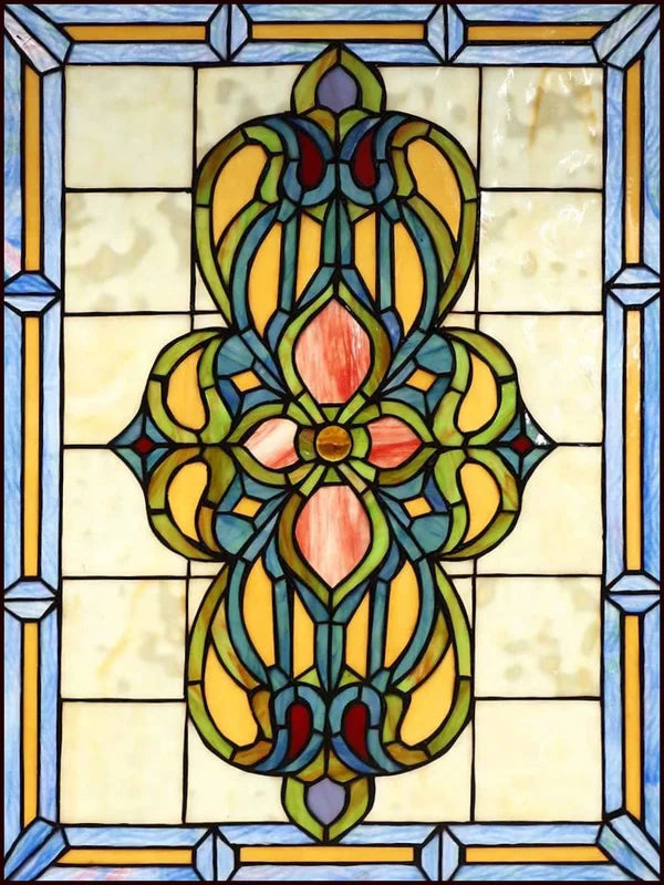 Window Film Frosted Stained Glass Films Customized Victorian-style Static Cling Sticker Kitchen Bathroom Substitute for Curtains