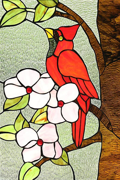 Customized Stained Glass Film Window Films Static Cling Frosted Sticker Tiffany-Style Poster Home Decor Church Peacock Birds