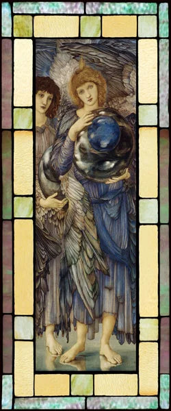 Customized Window Film Frosted Stained Glass Films Door Sticker,Creation of night and day,The First Day,for Office Home Decor