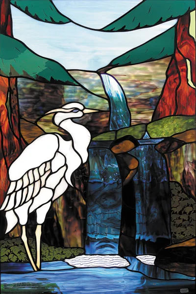 Customized Stained Glass Film Window Films Static Cling Frosted Sticker Tiffany-Style Poster Home Decor Church Peacock Birds