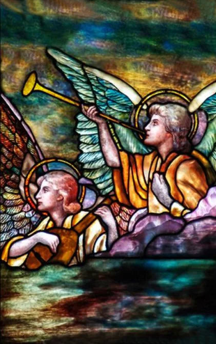 Custom size Stained Glass Window Film European Retro Church Painted Frosted Static Cling Angels Christian Art Virgin Mary