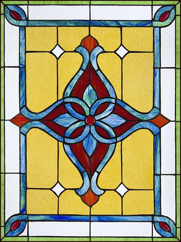 Window Film Frosted Stained Glass Films Customized Victorian-style Static Cling Sticker Kitchen Bathroom Substitute for Curtains