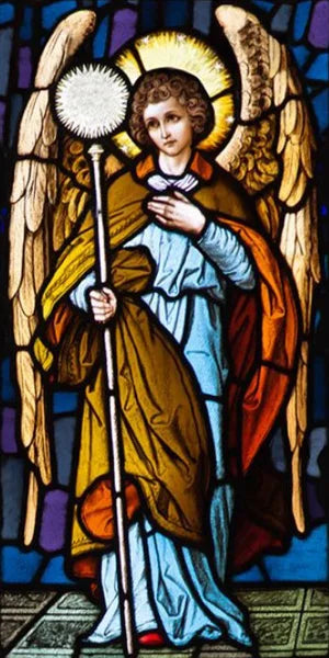 Frosted Stained Glass Window Film, Customized Church Angel Picture,Static Cling, Remove Sticker for House Worship, Home Decor