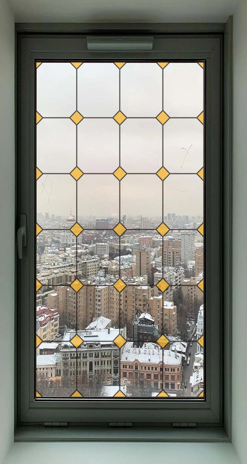 2 Double Sided Glass Door Window Sticker,Decals Glass Window Film,Alert Birds,Dogs,Kids,Guests.Warn Protect Safety Static Cling