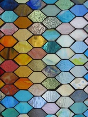Window Film Frosted Stained Glass Films Rainbow Effect Privacy Decorative Static Cling Sticker For Home Kitchen Bathroom Office