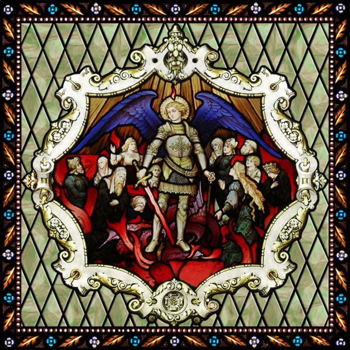 Custom Frosted Stained Glass Window Film,PVC Static Cling ,Retro Church Jesus Decor Foil Stickers Window Treatment Home Decor