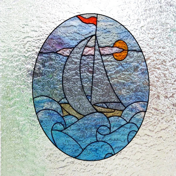 Custom 3D Frosted Stained Glass Window Film, Static Cling,Retro Church Jesus Birds Cat Home Decor Stickers Rose Window Treatment