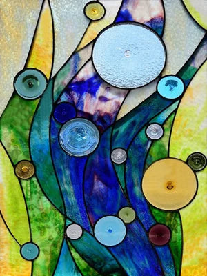 Window Film Frosted Stained Glass Films Rainbow Effect Privacy Decorative Static Cling Sticker For Home Kitchen Bathroom Office