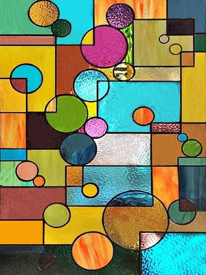 Window Film Frosted Stained Glass Films Rainbow Effect Privacy Decorative Static Cling Sticker For Home Kitchen Bathroom Office