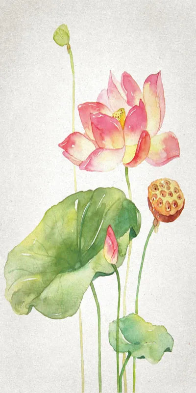 Stained Glass Door Stickers, Opaque Self-Adhesive, Lotus Poster for Kitchen, Bedroom, Bathroom, Customized Size