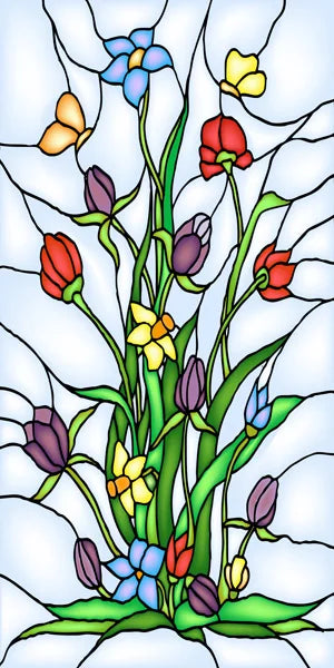 Customized Size Stained Glass Film Window Films Static Cling Frosted Church Sticker Bathroom Kitchen Cupboard Door Home Decor