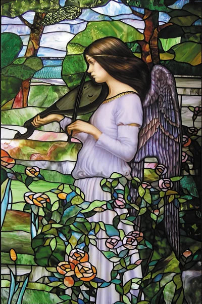 Custom Size Stained Glass Window Film, Church Sticker, Girl Painting, Kitchen, Bathroom, Bedroom, Sliding Door, Home Decor