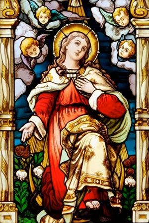 Custom size Window Film Stained Glass Films Jesus Christ Virgin Mary Window Sticker Paper Door Stickers European Church Style