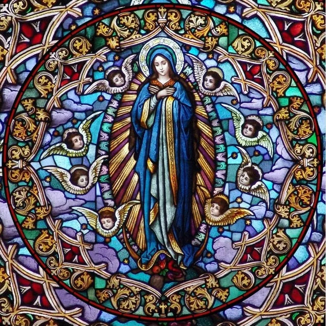 Custom Frosted Stained Glass Window Film,PVC Self-Adhesive Window Films,Retro Church Jesus Decor Foil Stickers, Window Treatment