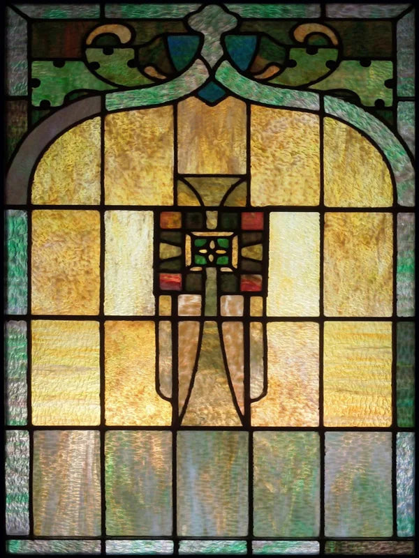 Window Film Frosted Religious Stained Glass Films,Customized Crosses Dove Static Cling Church Pattern for Office Home Decor