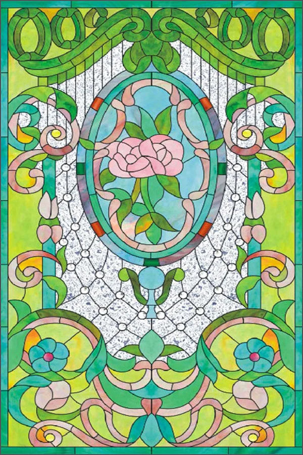 Window Film Frosted Stained Glass Films,Customized Church Home Foil Door Stickers Satic Cling For Bathroom Kitchen Door Skylight