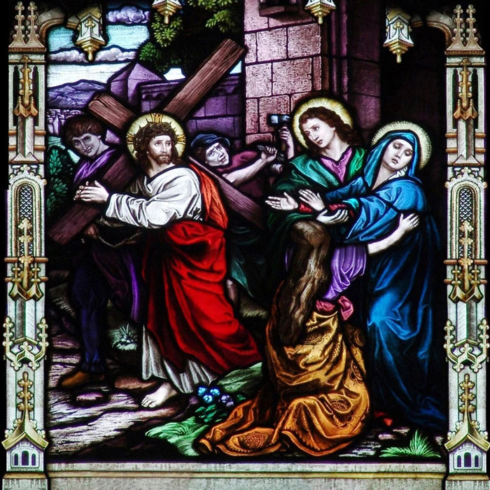 Custom Frosted Stained Glass Window Film,PVC Static Cling ,Retro Church Jesus Decor Foil Stickers Window Treatment Home Decor