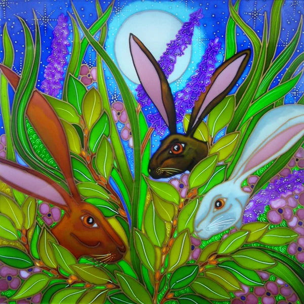 Window Film Stained Glass Films Frosted Privacy Static Cling Sticker Rabbit For Bathroom Cabinet Door Home Decor Skylight Covers