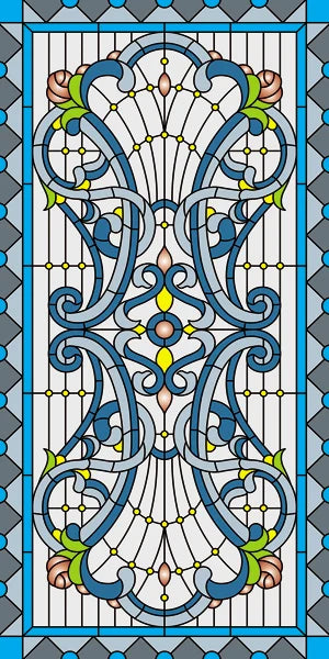 Customized Size Stained Glass Film Window Films Static Cling Frosted Church Sticker Bathroom Kitchen Cupboard Door Home Decor