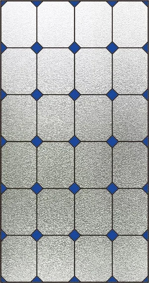 Custom Size Stained Glass Window Film Frosted No Glue Static Cling Privacy Sticker For Home Decoration For Kitchen Door Bathroom