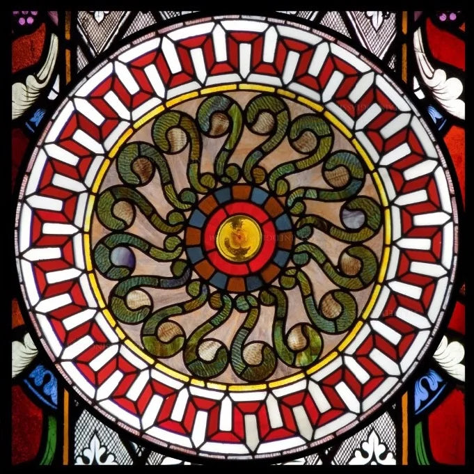 Custom Frosted Stained Glass Window Film,PVC Self-Adhesive Window Films,Retro Church Jesus Decor Foil Stickers, Window Treatment