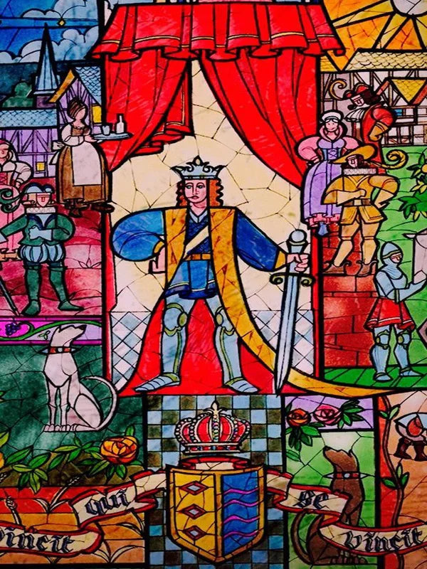 Custom Stained Glass Films Window Film Frosted Sticker Princess Prince For Kids Room Door Light Box Poster Home Decor