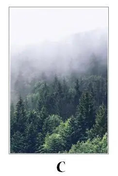 Stained Glass Wndow film Frosted Glass Sticker Forest Self adhesive or Static Cling  Custom Size 50x90cm/pc