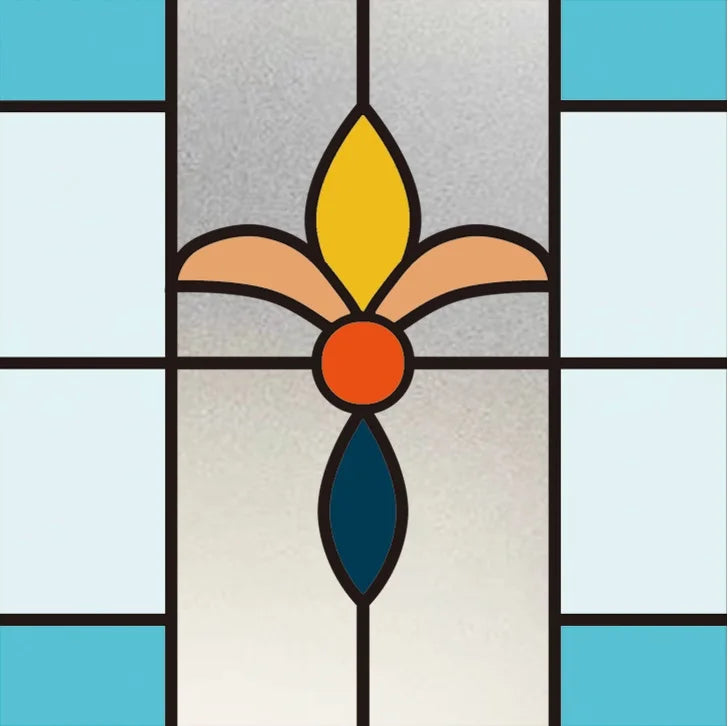 Custom size Window Film Stained Glass Films Frosted Privacy Film Static Cling Removable Sticker Bedroom Kitchen Bathroom Decor