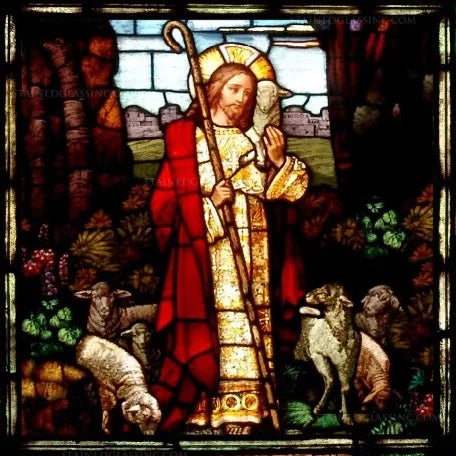 Custom Frosted Stained Glass Window Film,PVC Self-Adhesive Window Films,Retro Church Jesus Decor Foil Stickers, Window Treatment