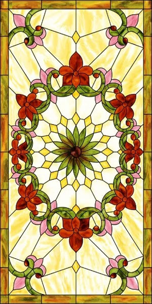 Customized Size Stained Glass Film Window Films Static Cling Frosted Church Sticker Bathroom Kitchen Cupboard Door Home Decor