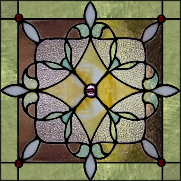 Stained Glass Window Film, Frosted Privacy, Static Cling, Retro Sticker for Bathroom, Cabinet, Door, Home Decor, Skylight Covers