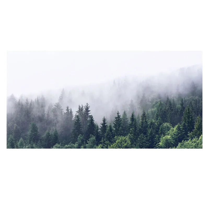 Stained Glass Wndow film Frosted Glass Sticker Forest Self adhesive or Static Cling  Custom Size 50x90cm/pc