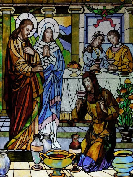 Custom Size Stained Glass Window Film Church style Jesus Angel Picture Sticker Frosted Static Cling Home Church Office Decor