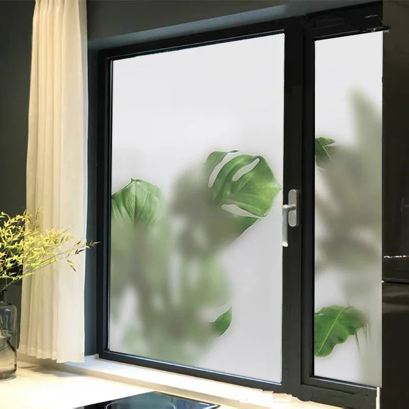 Custom Glass Window Film Static Frosted Light Transmitting Sticker, Home Foil Stickers ,Waterproof Easy to install Plant shadow
