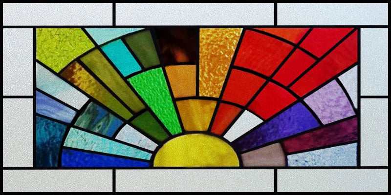 Window Film Stained Glass Stickers,Custom size Static Cling Frosted Privacy,Bird Tree Print For Transom Window Glass Home Decor