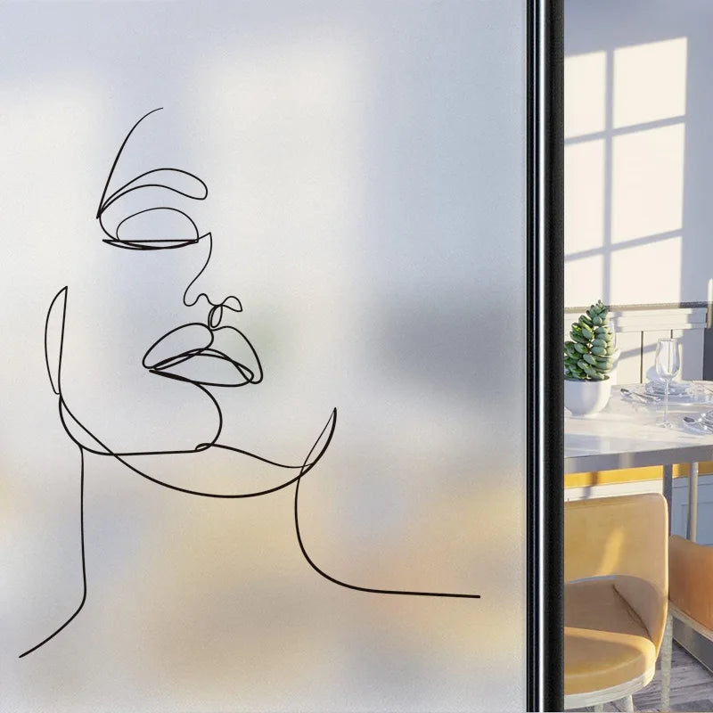 Custom Size Window Glass Films Window Film Static Cling Art Pictures Beauty Women Nude Girl Shower Nordic Obscure Stickers