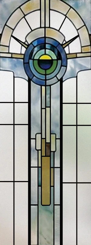 Stained Glass Film American Retro European Electrostatic Frosted Glass Sticker Window Film Window Sticker Stained Glass