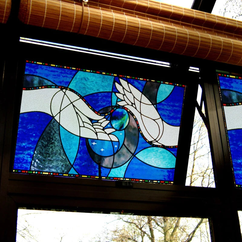 Customized Window Film Frosted Stained Glass Films,Static Cling Reusable Remove,Privacy Protection  Door Sticker Home-Decor