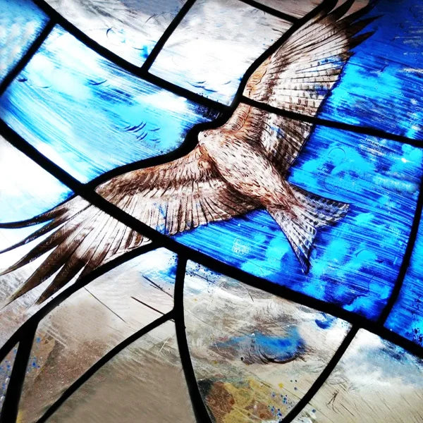 Window Film Stained Glass Films Static Cling Stickers for Bathroom Kitchen Office Home Decor,Birds Peacock,Heron,Owl,Custom size