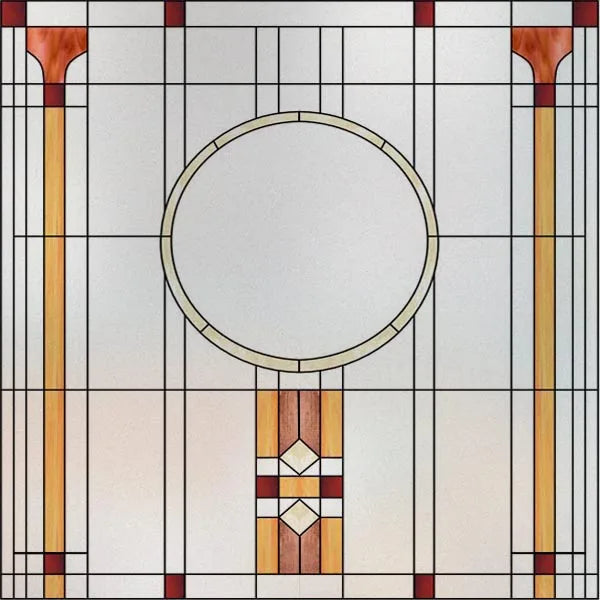 Custom size Window Film Stained Glass Films Square Window Sticker Retro Privacy Frosted Static Cling Home Decor  for Glass Door