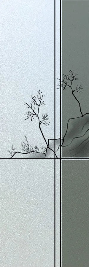 Custom Size Window Glass Films Window Film Static Cling Frosted Tree Mountain Posters For Bathroom Door Kitchen Office Home