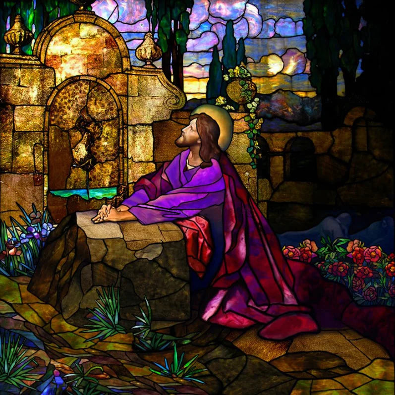 Window Film Frosted Stained Glass Films Customized Chris/Jesus/Mary Pictures,Church, Chapel Prayer Room Home Decor