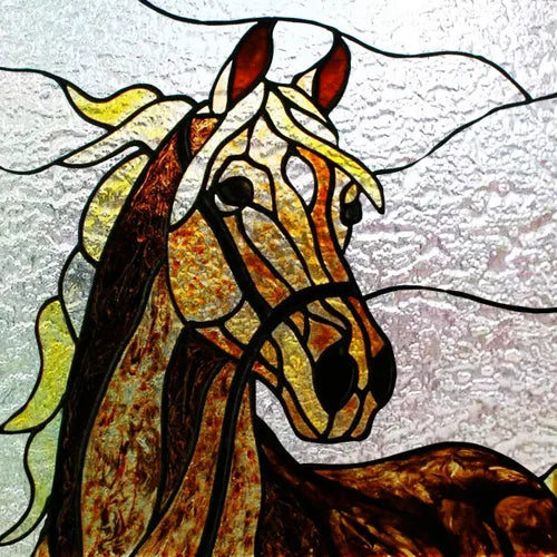 Custom Size 3D Matte Window Film, Stained Glass Decor, Window Sticker, Privacy Frosted Static Cling,Hom Decal, Animal Cat, Bird